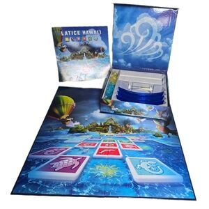 LATICE HAWAII Tile Based Board Game Brent Vincent - 100% Complete EUC
